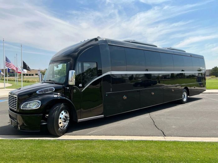 Black coach bus – Timnath limo service