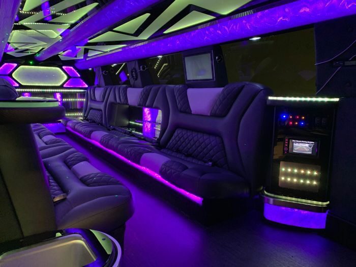 SUV limo interior – Timnath limo service